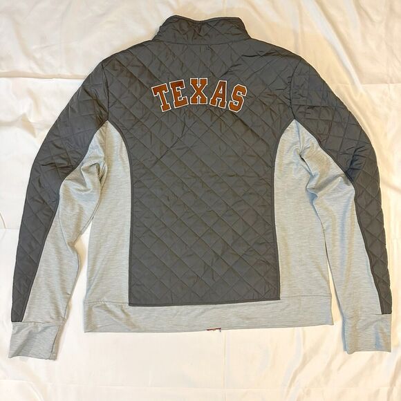 Texas Longhorns Windbreaker Jacket Womens XXL Gray Full Zip Colosseum UT Austin - Picture 7 of 8